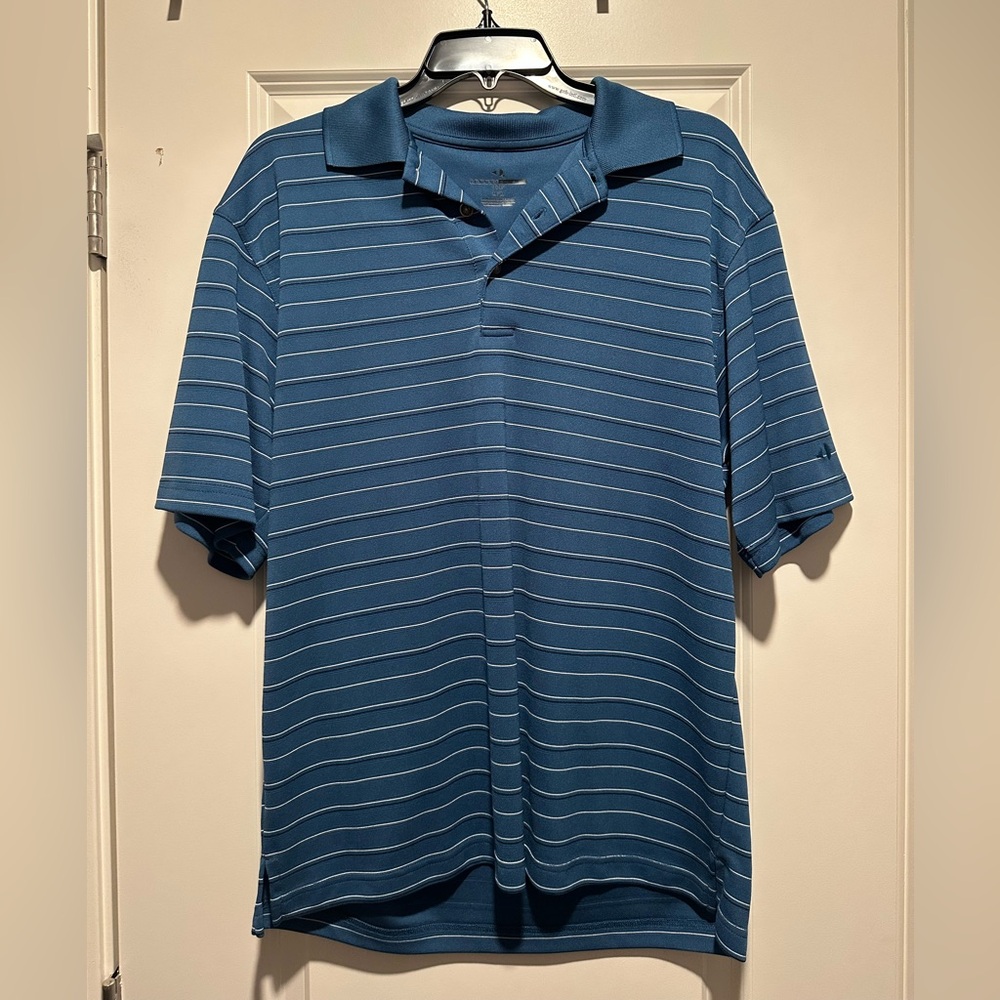 Grand Slam Blue and White Polo Shirt Casual Striped